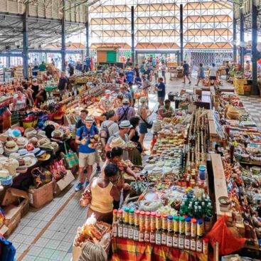 Fort de France Market & Local Restaurants